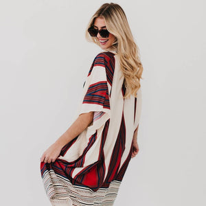 In The City Of Paradise Kimono: Black