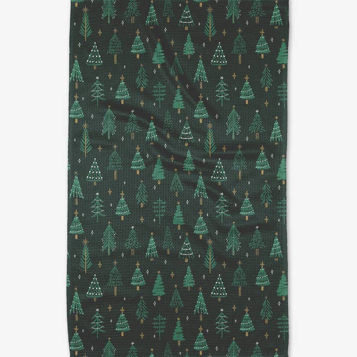 Geometry - Pine X-mas Tea Towel