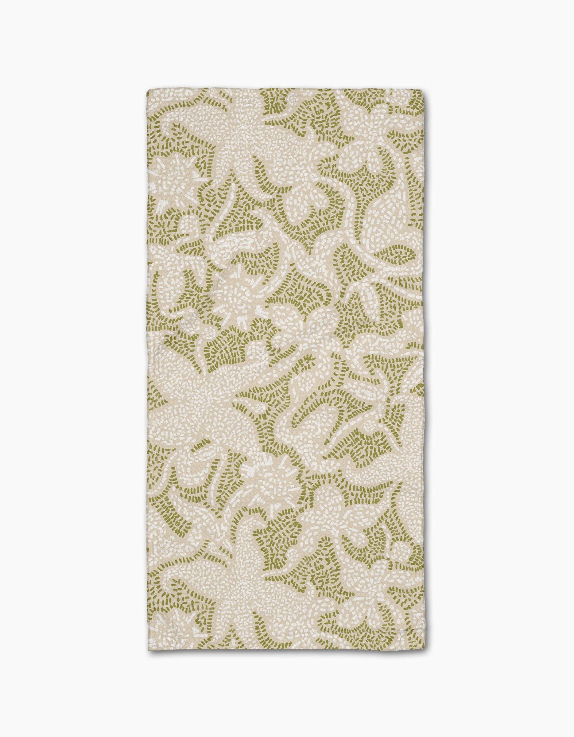 Dotted Floral Garden Bar Towel