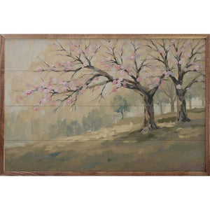 Spring Pink Blossom Tree: 16x10