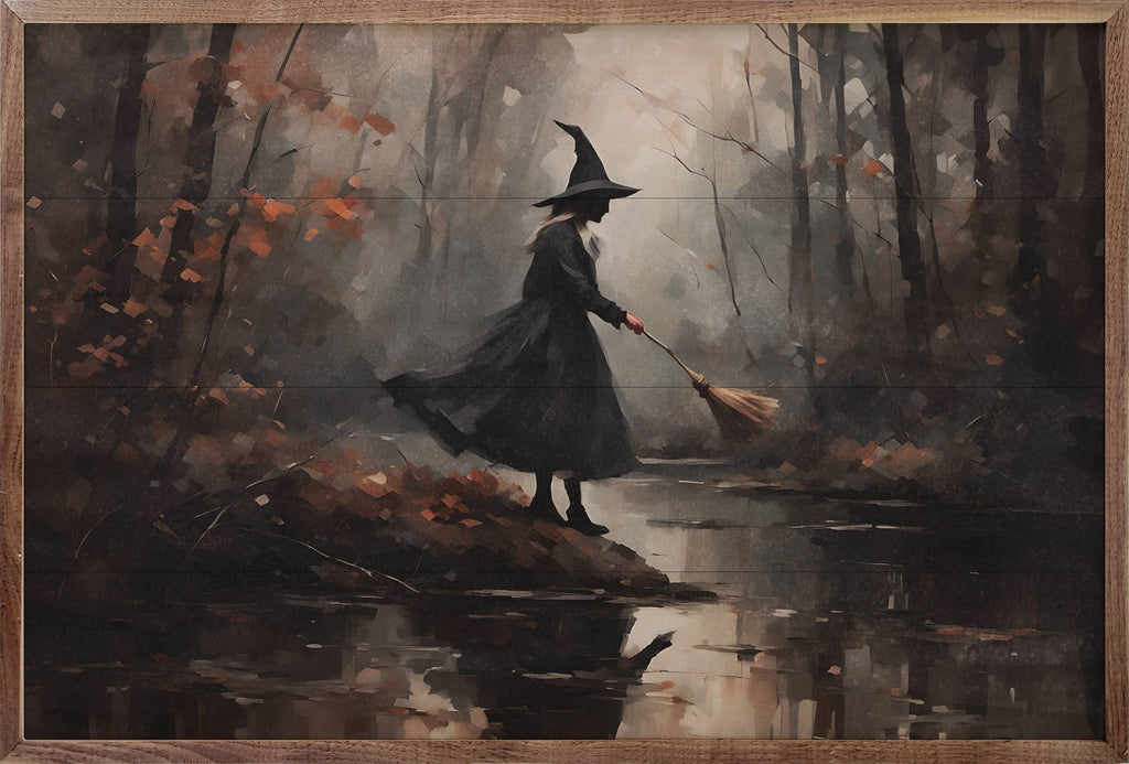 Witch Hunt In Forest: 24 x 16 x 1.5