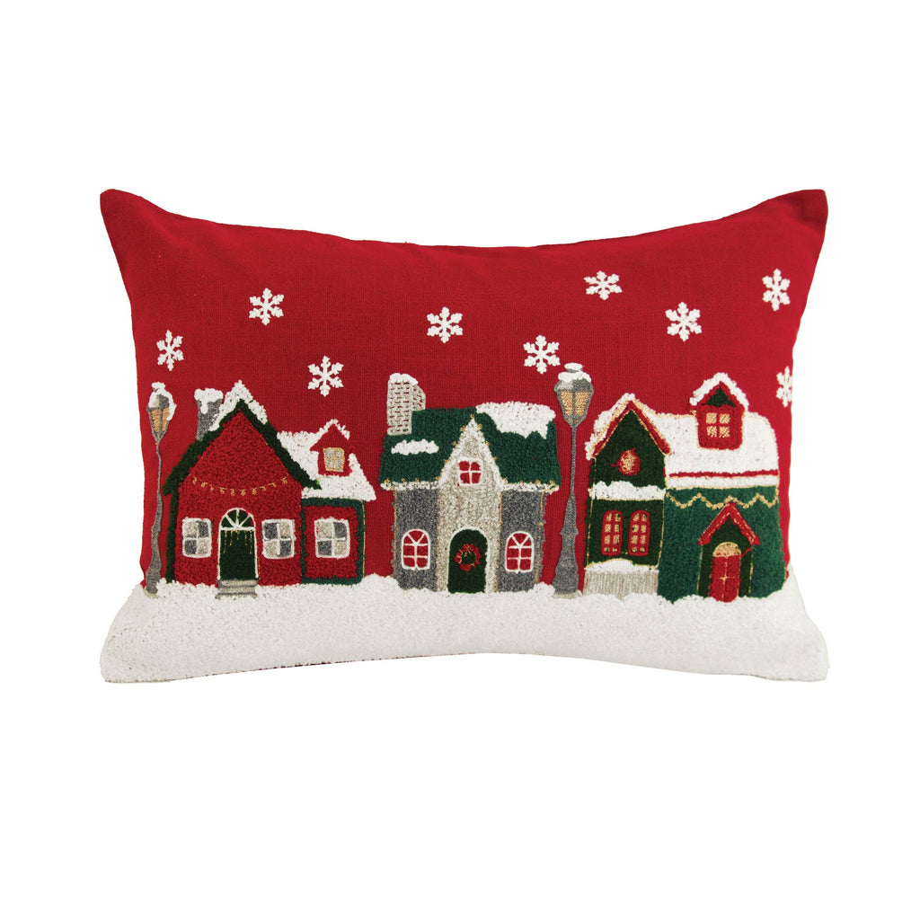Christmas Village Throw Pillow