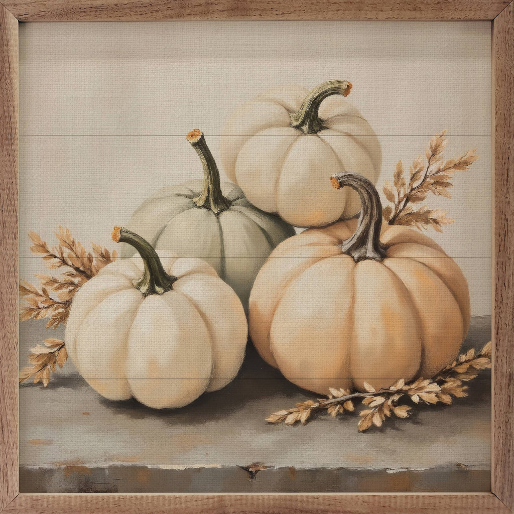 White Pumpkins Square: 8x8