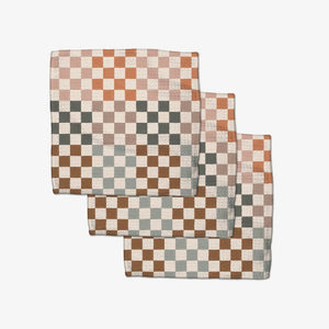 Geometry - Autumn Checkers Dishcloth Set