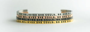She Believed She Could: Silver / Whisper