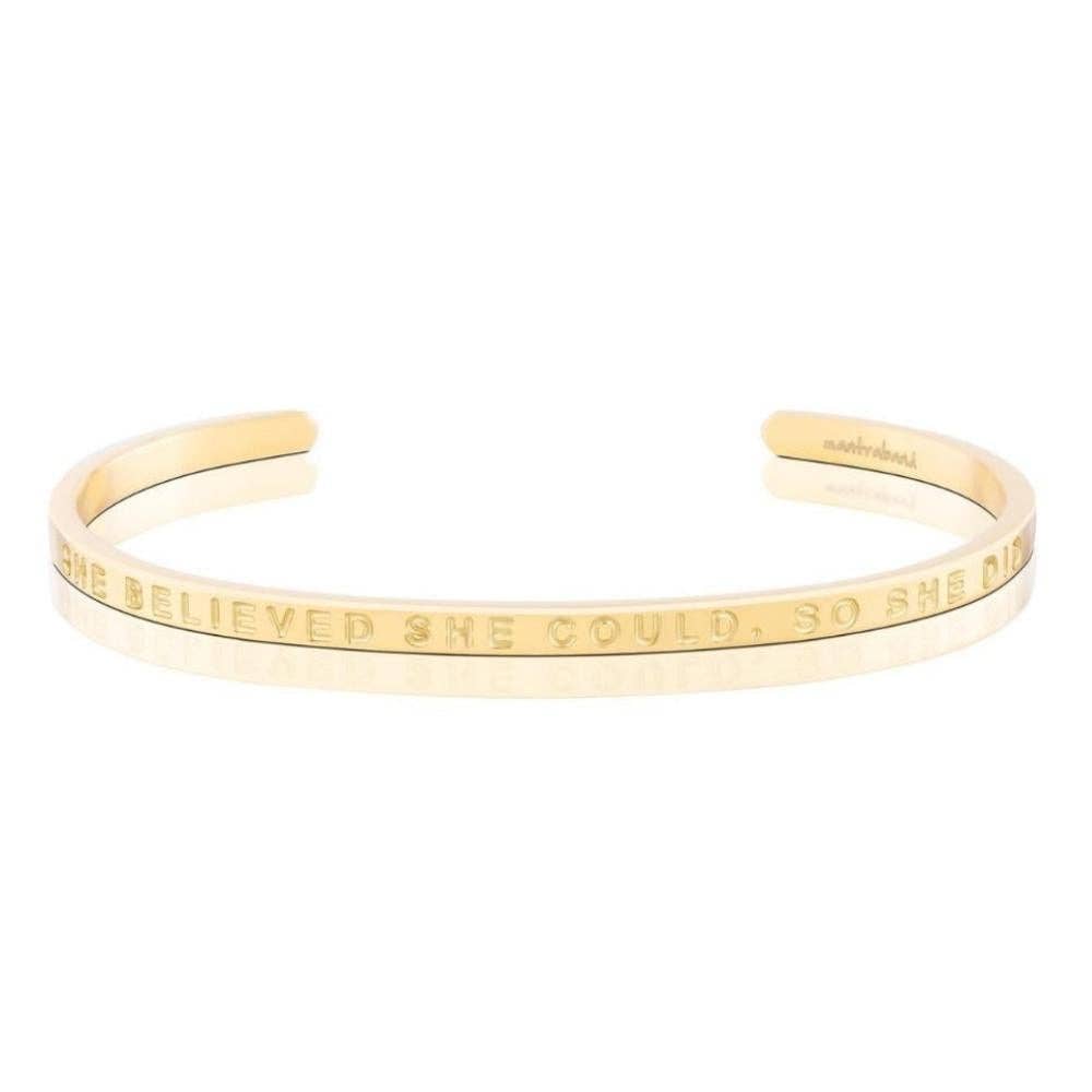 She Believed She Could, So She Did (no ink): Yellow Gold