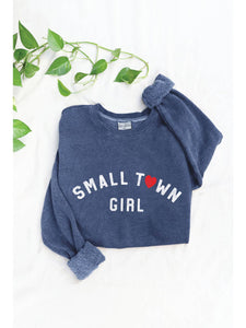 Small Town Girl Crewneck - Denim