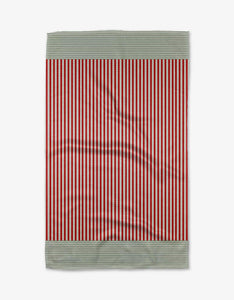 Mrs. Clause Stripe Tea Towel