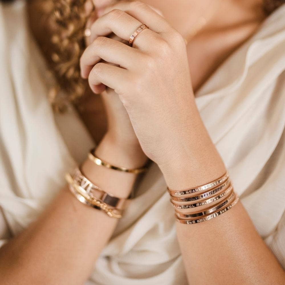 She Believed She Could, So She Did (no ink): Yellow Gold