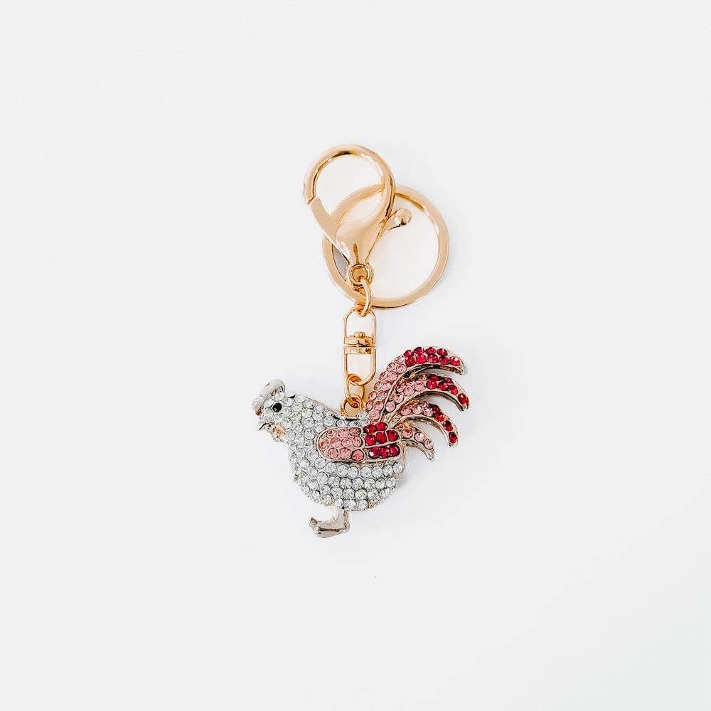 Southern Girl Rooster Bag Charm