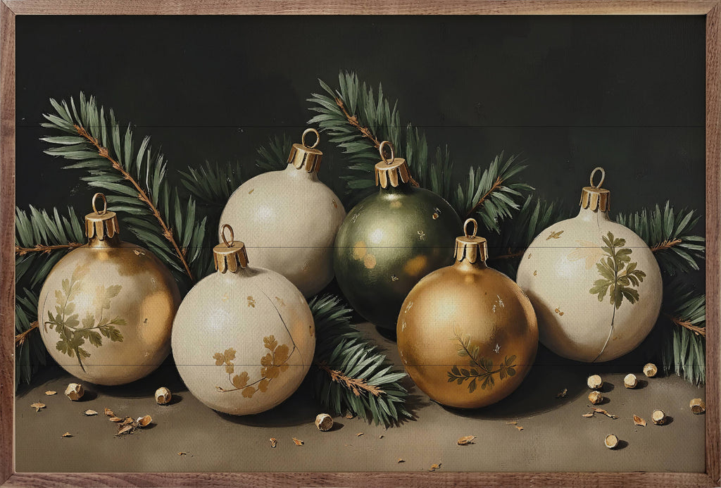 Bright Christmas Ornaments: 8x5