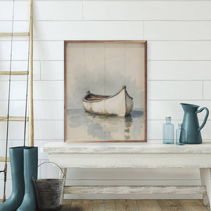 White Boat On The Water: 16x20