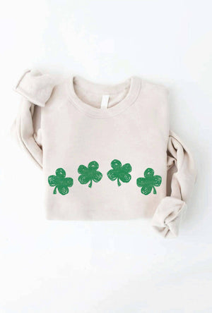 CLOVER ROW Graphic Sweatshirt: HEATHER FOREST