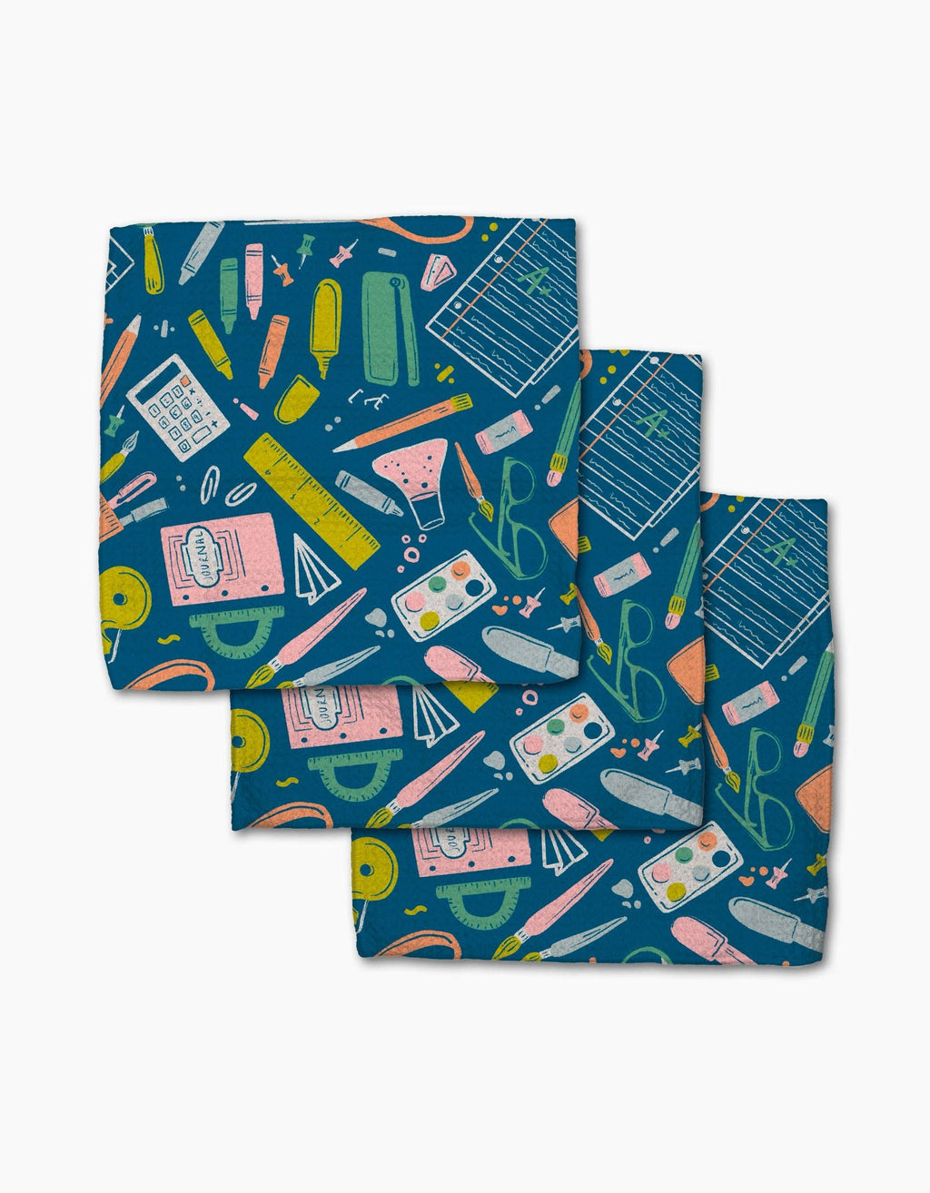 School Days Dishcloth Set