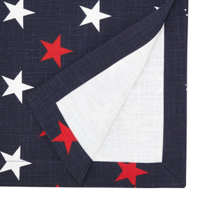 Patriotic Americana Stars Table Runner: Red/White/Blue / 14"x72"