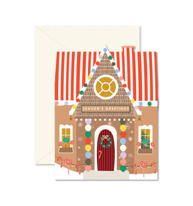 Season’s greetings House die-cut Greeting Card