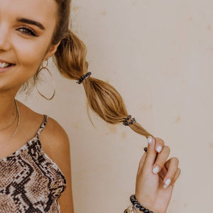 Spiral Hair Coils | Tiny | Jet Black Hair Ties