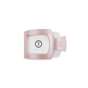 Square Flat Hair Clip | Small | Pearly Pink
