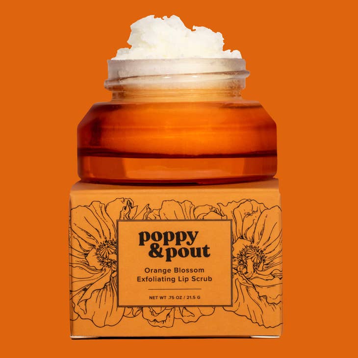 Poppy & Pout - Orange Blossom Lip Scrub