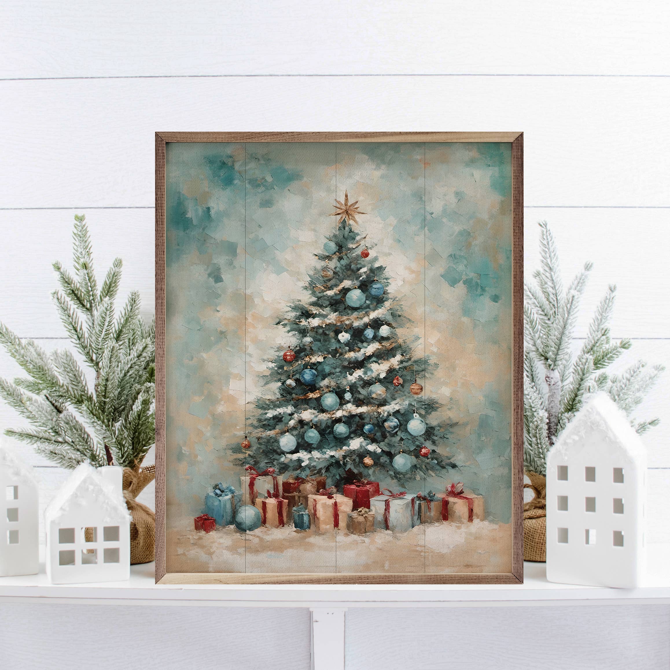 Coastal Holiday Tree: 16 x 20 x 1.5
