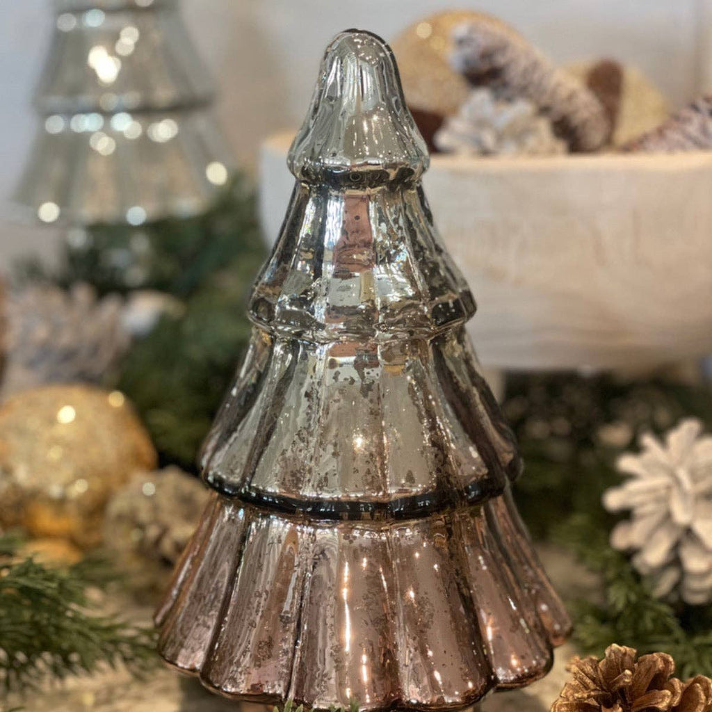 CL-2421 - Medium Ombre Christmas Mercury Glass Tree