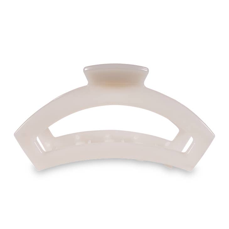 Open Coconut White Hair Clip (4 Sizes)