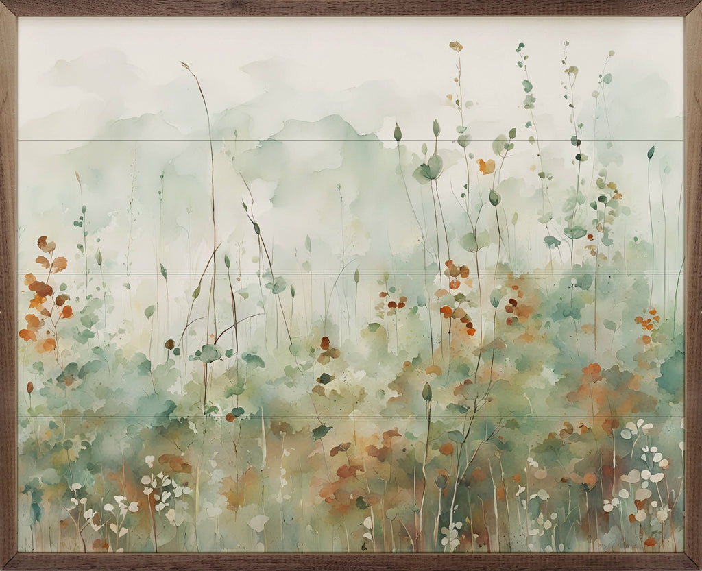 Field Of Green And Brown: 30x24