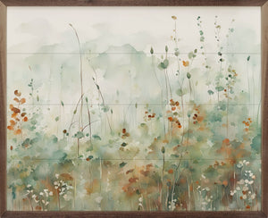 Field Of Green And Brown: 30x24