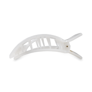 Square Flat Hair Clip | Medium | Coconut White