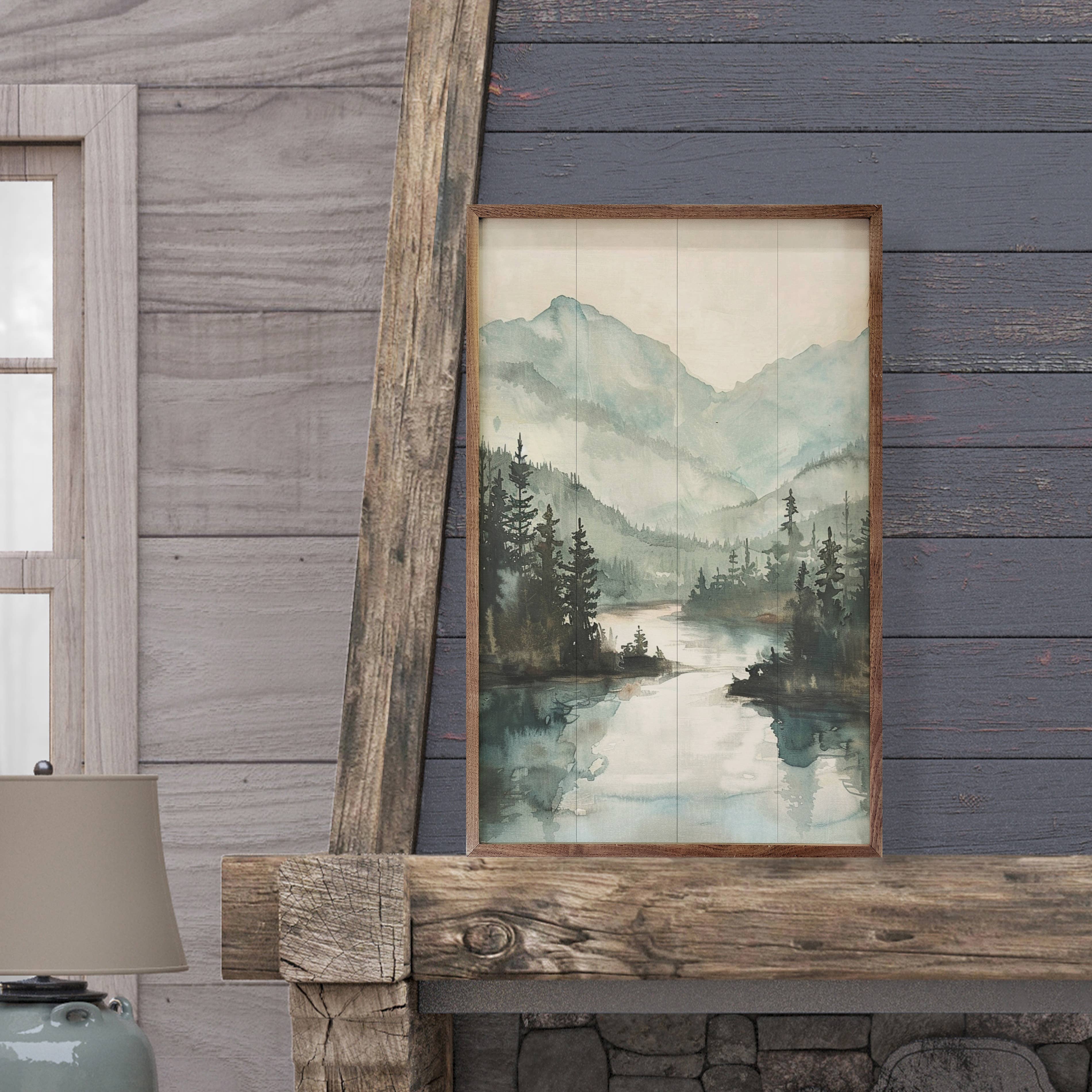 Mountain River View: 5 x 8 x 1.5