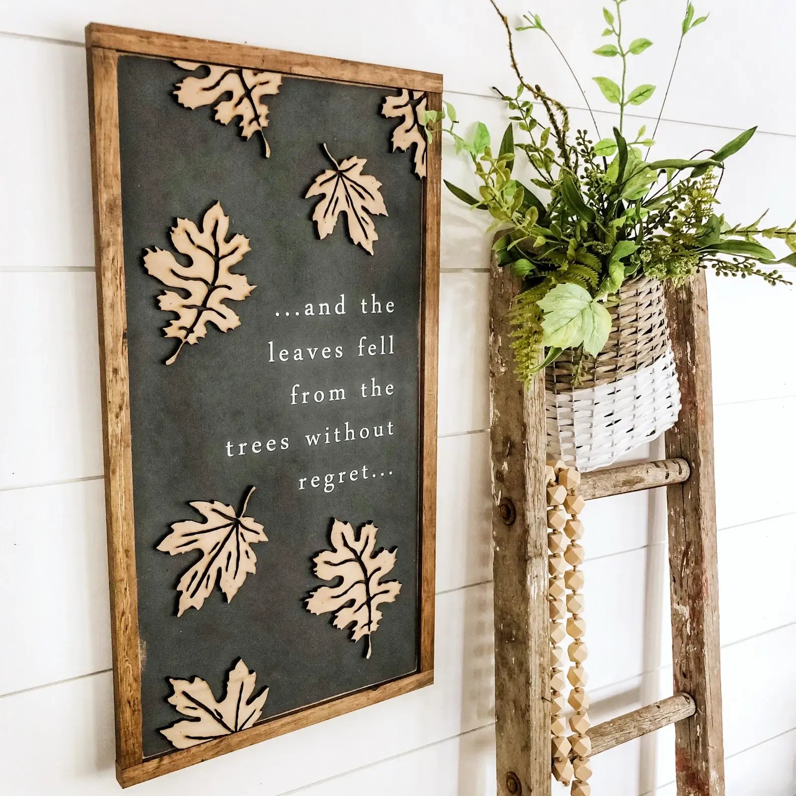 Leaves Fell From Trees Fall Sign
