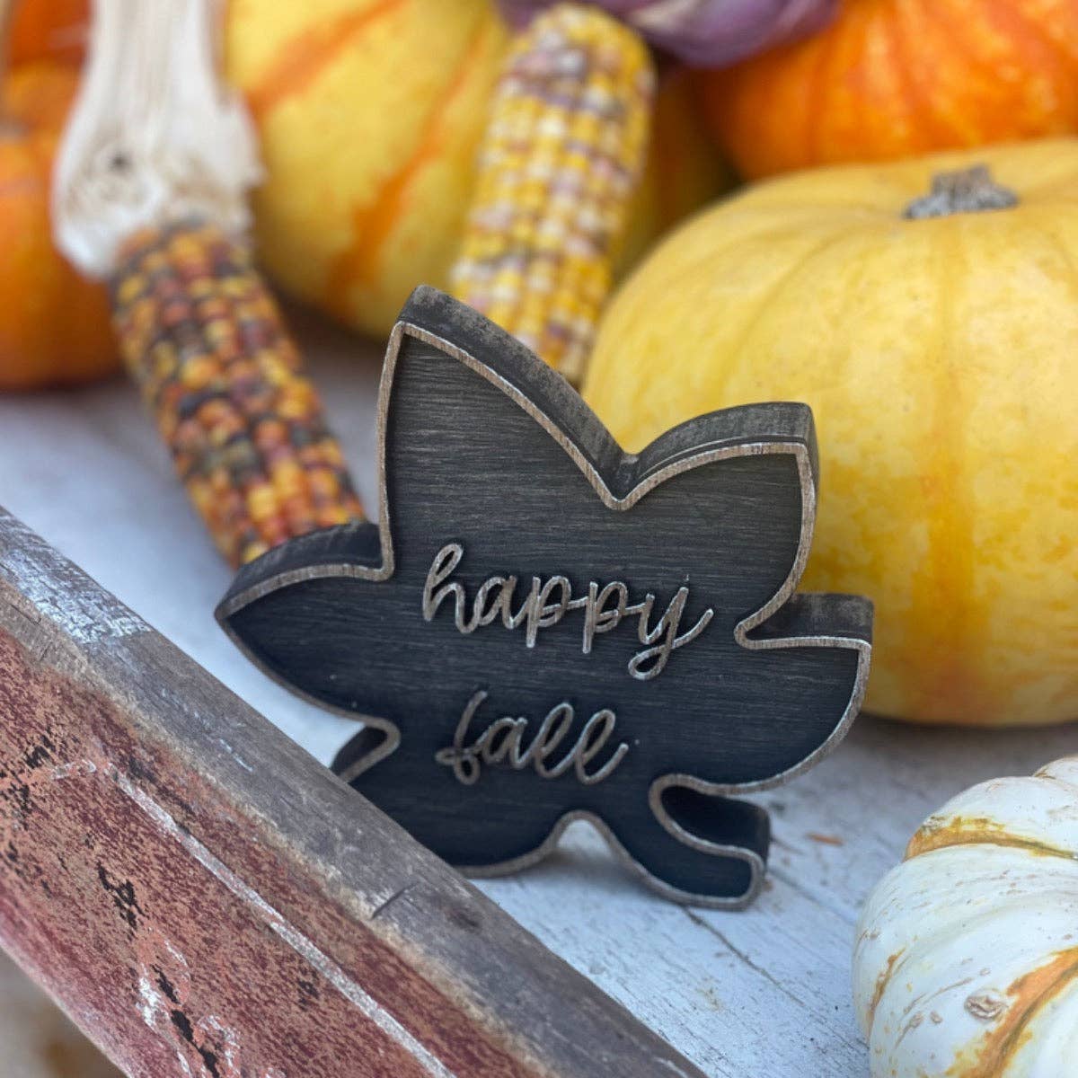 CA-5209 - Happy Fall Laser Fall Leaf