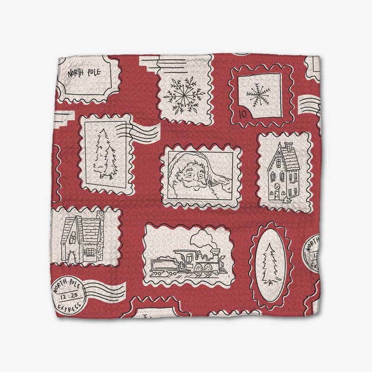 Geometry - Christmas Santa Dishcloth Set