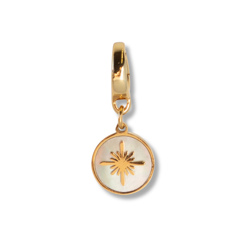 Star Charm, Mother of Pearl | Charm Bar | Charm Necklace