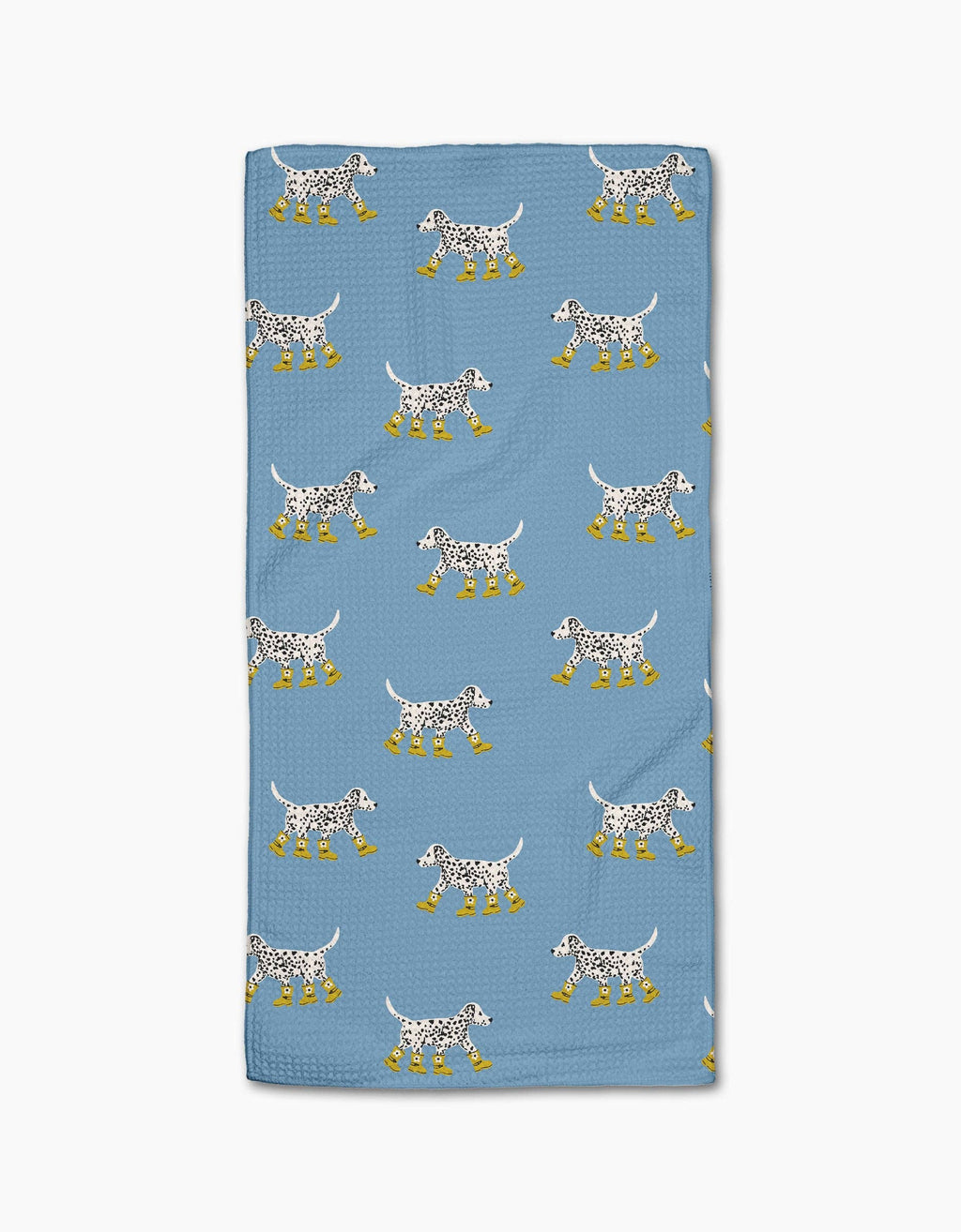 Dalmatian In Boots Blue Bar Towel
