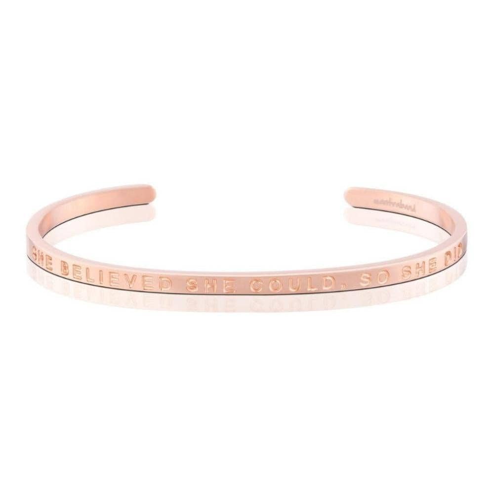 She Believed She Could, So She Did (no ink): Yellow Gold