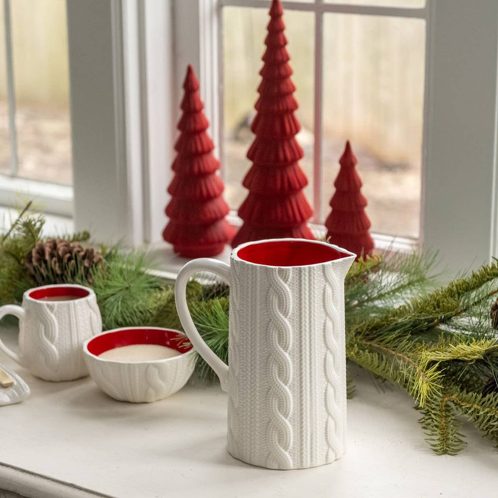 CREAM SWEATER PITCHER
