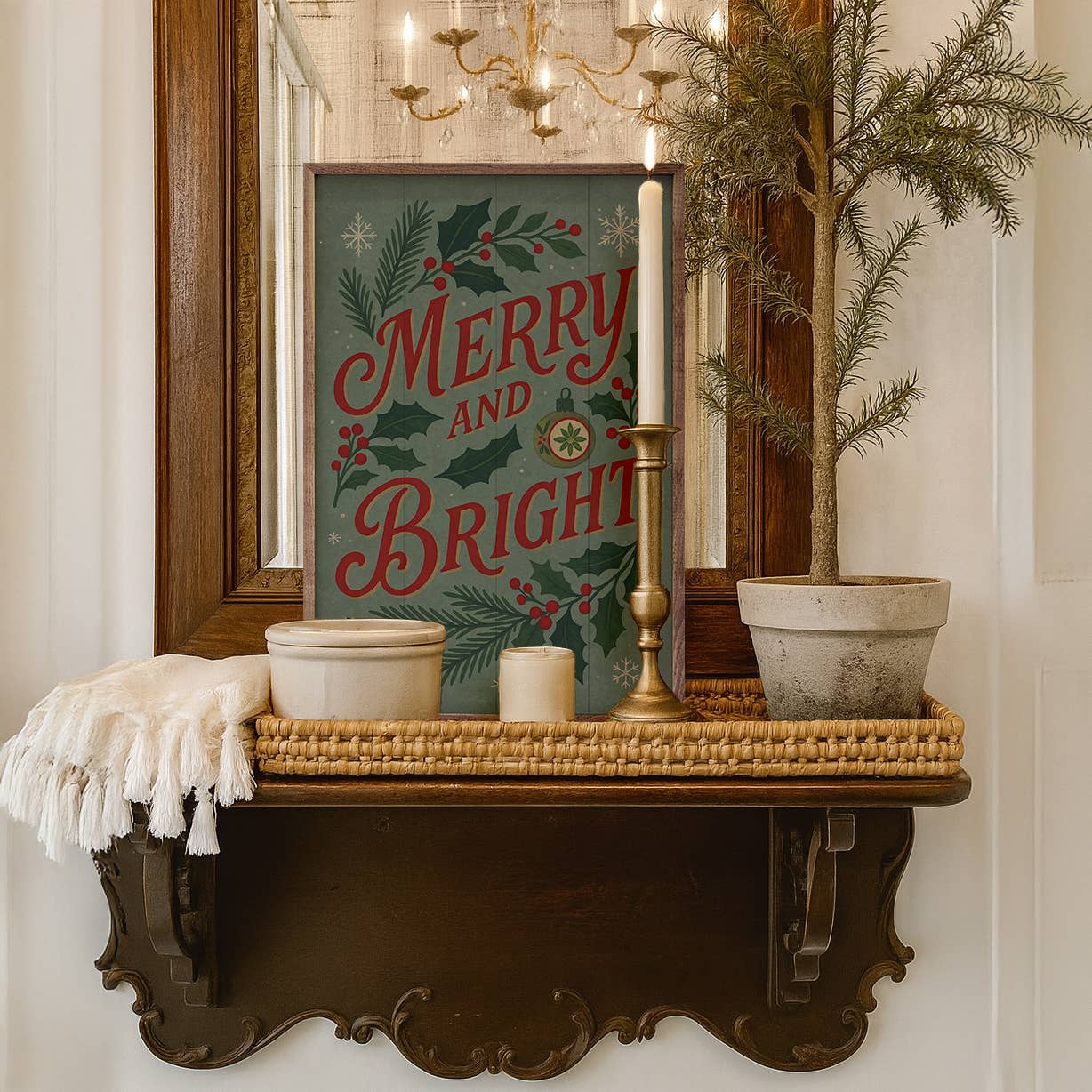 Vintage Merry And Bright: 10x16