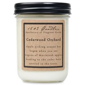 1803 Candles- 14oz Jar - Cedarwood Orchard