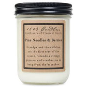 1803 Candles- 14oz Jar - Pine Needles and Berries