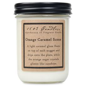 1803 Candles- 14oz Jar - Orange Caramel Scone