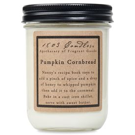 1803 Candles- 14oz Jar - Pumpkin Cornbread