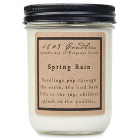1803 Candles- 14oz Jar - Spring Rain