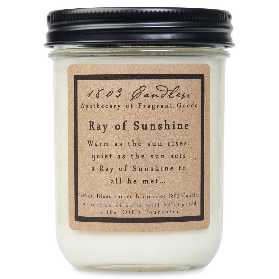 1803 Candles - 14 oz Jar - Ray of Sunshine