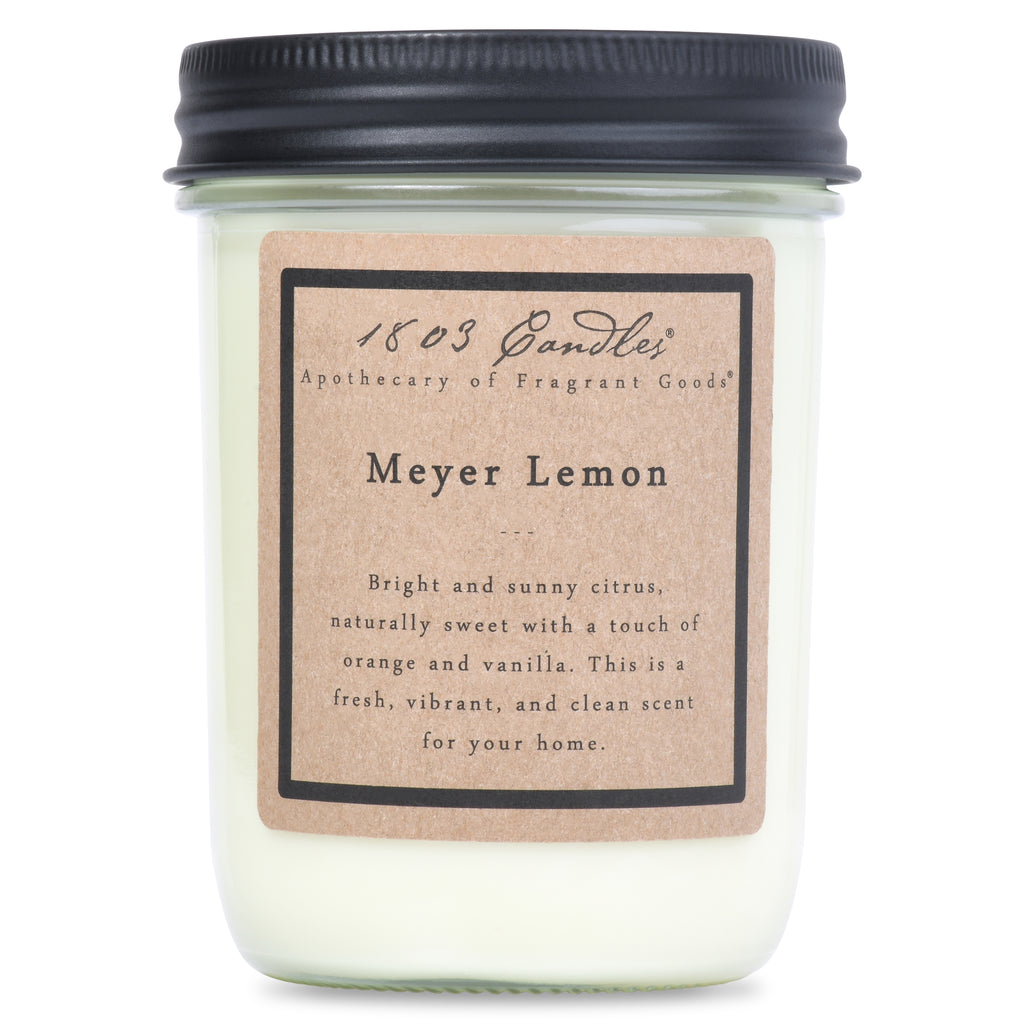 1803 Candles- 14oz Jar - Meyer Lemon