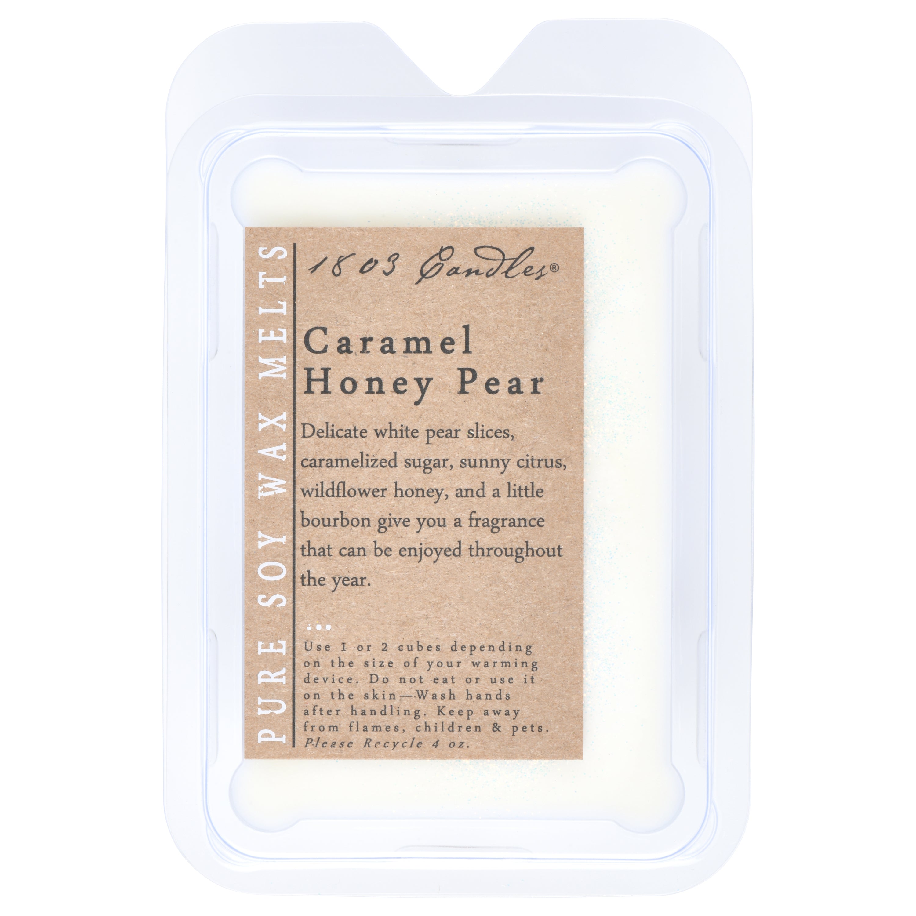 1803 Candles- Melt - Caramel Honey Pear