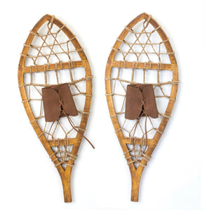 Pair of Wood Snowshoes - 22”