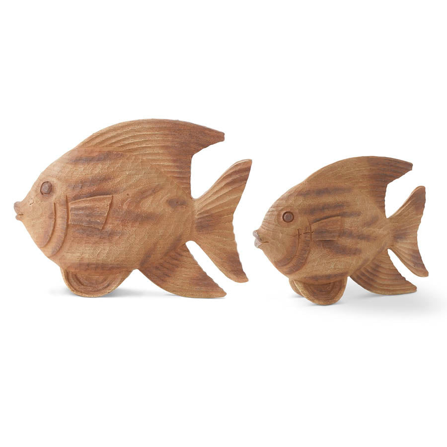 Carved Resin Fish Figurine (2 Sizes)