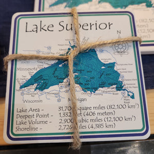 Lake Superior Coasters (Set of 4)