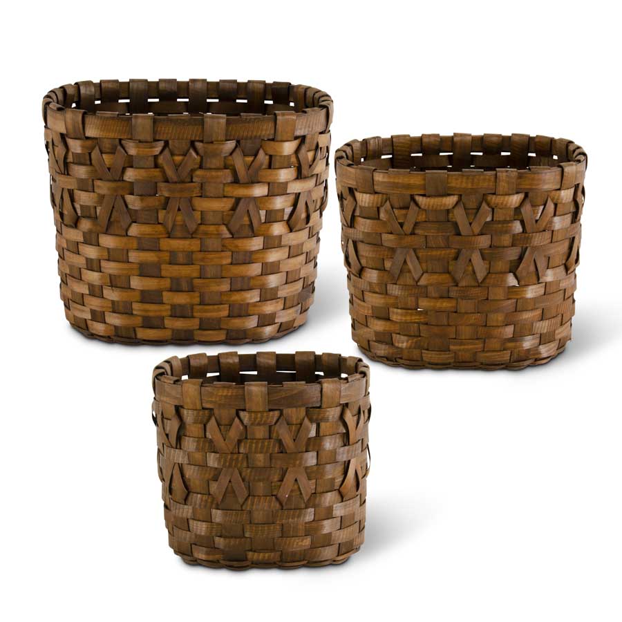 Brown Oval Nesting Basket (3 Sizes)